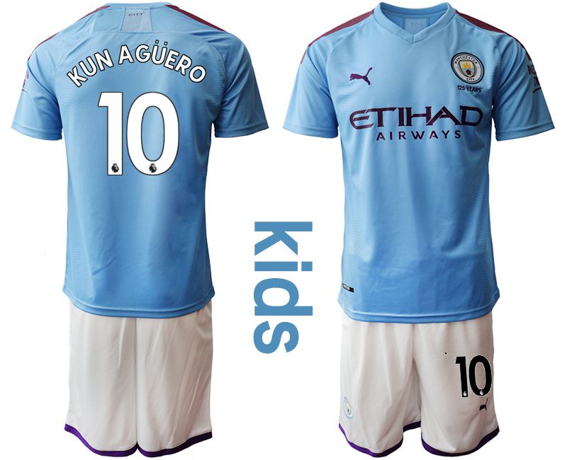Youth 2019-2020 club Manchester City home #10 blue Soccer Jerseys->miami heat->NBA Jersey